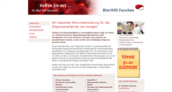 Desktop Screenshot of bluthilftforschen.de